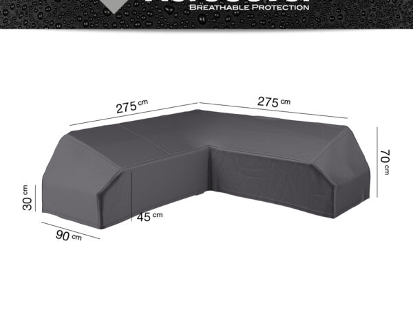 Lounge platform set L-vorm beschermhoes
