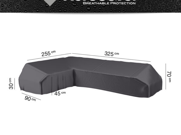 Lounge platform set L-vorm beschermhoes