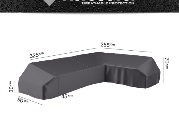 Lounge platform set L-vorm beschermhoes