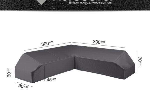 Lounge platform set L-vorm beschermhoes