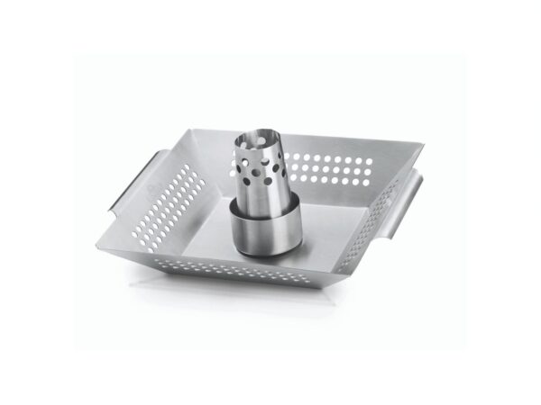RVS gevogeltehouder en wok