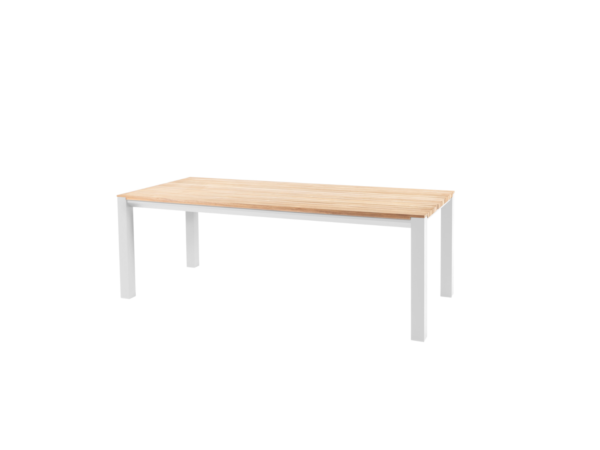 Ridge teak tafel, Wit