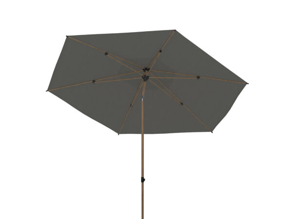 Azzurro Ø 300 cm Charcoal - Woodlook Frame
