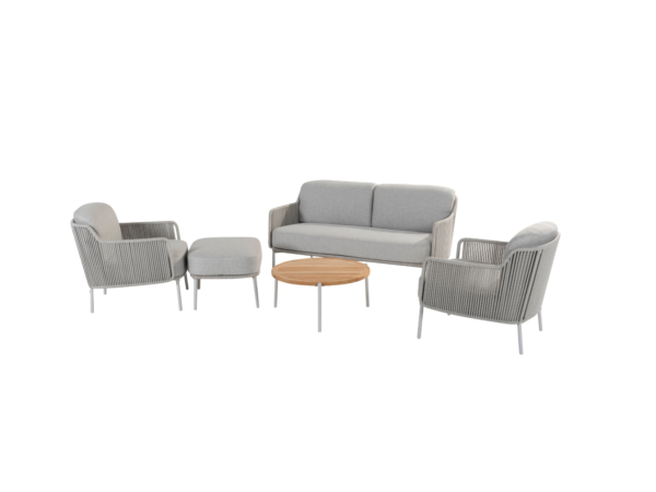 Bernini loungeset, met tafel + voetenbankje